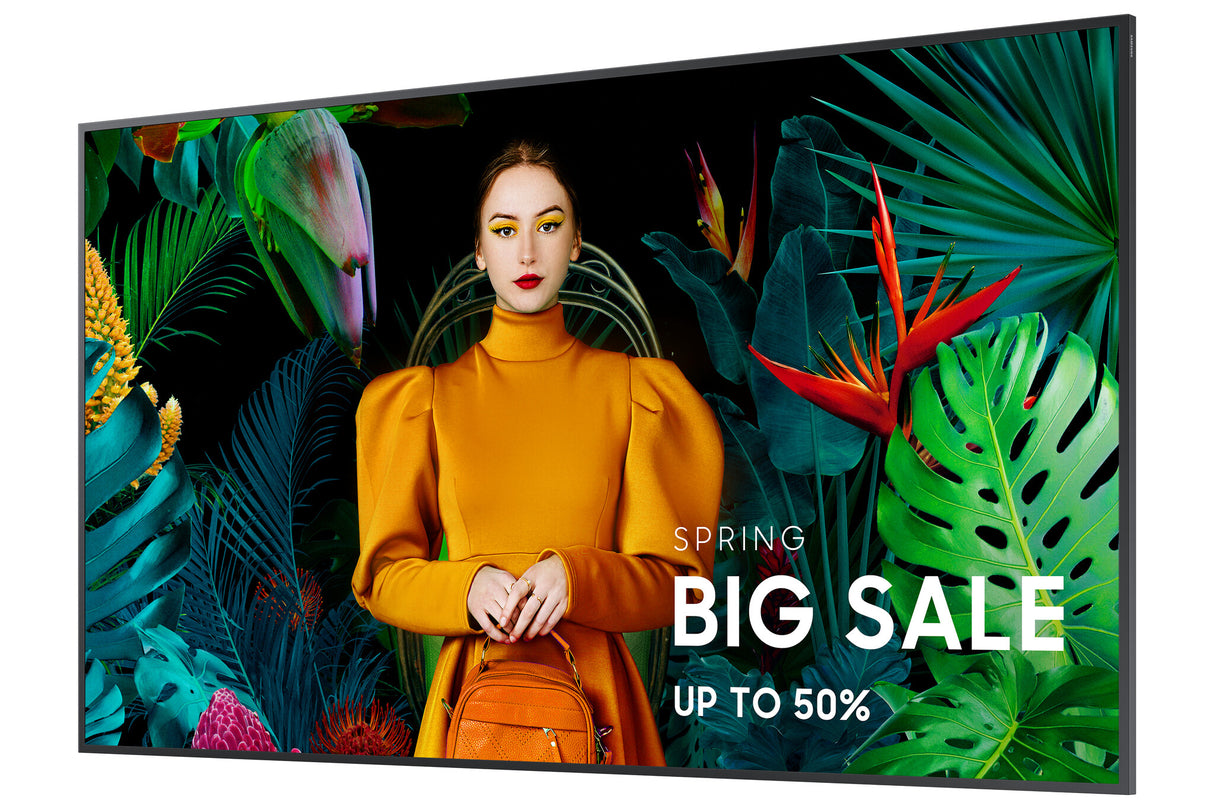 Samsung QH50C Digital fladpaneldisplay 127 cm (50") LCD Wi-Fi 700 cd/m² 4K Ultra HD Sort Indbygget processer Tizen 24/7