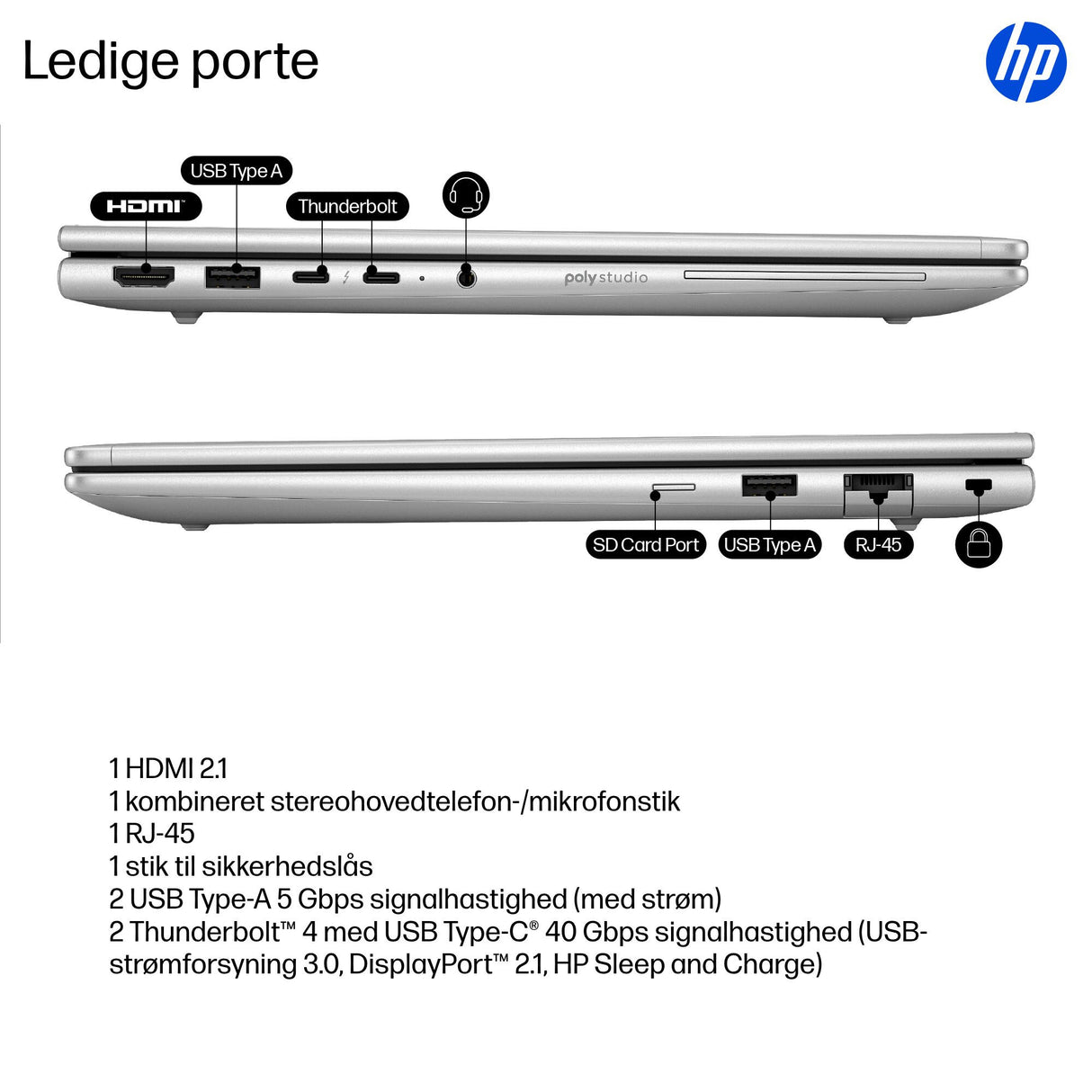HP EliteBook 6 G1i AI Intel Core Ultra 5 225U Laptop 35,6 cm (14") WUXGA 24 GB DDR5-SDRAM 512 GB SSD Wi-Fi 7 (802.11be) Windows 11 Pro AI PC Sølv