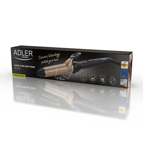Adler AD 2112 hårstyler Krøllejern Varm Sort, Roseguld 55 W