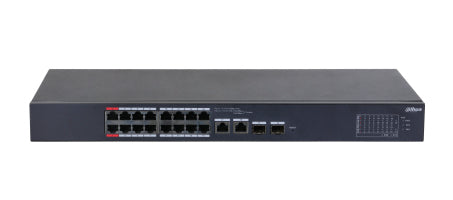 Dahua Technology DH-CS4218-16ET-190 netværksswitch Administreret L2 Gigabit Ethernet (10/100/1000) Strøm over Ethernet (PoE) Sort