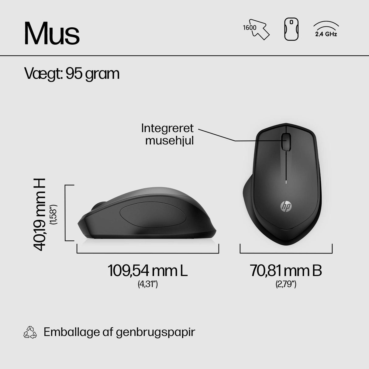 HP 280 Silent Wireless Mouse;