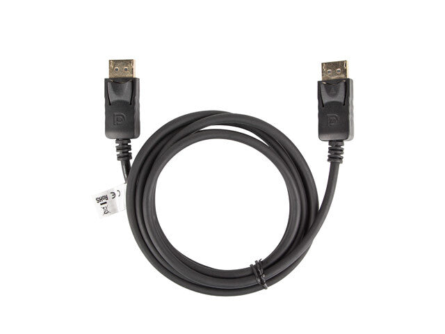 Lanberg CA-DPDP-10CC-0018-BK DisplayPort kabel 1,8 m Sort