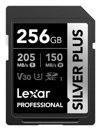 Lexar Professional SILVER PLUS SDXC 256GB hukommelseskort
