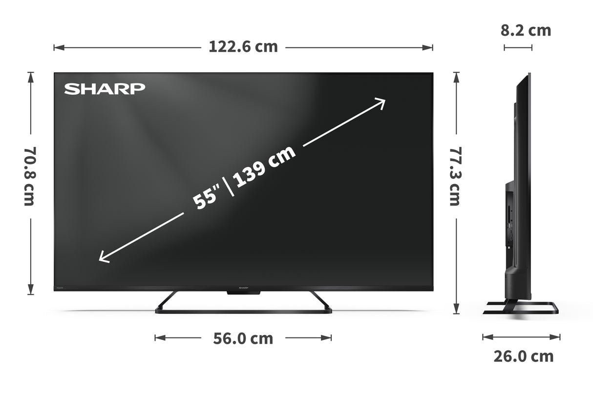 Sharp 55HR7265E TV 139,7 cm (55") 4K Ultra HD