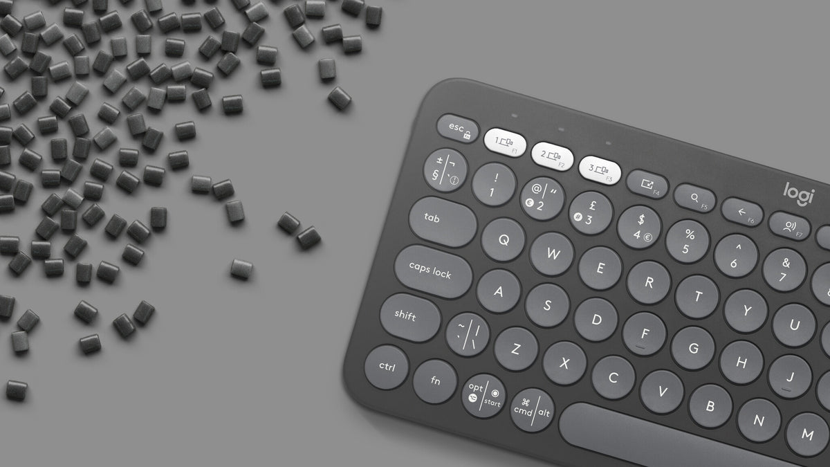 Logitech Pebble Keys 2 K380s Tastatur Saks Trådløs US International