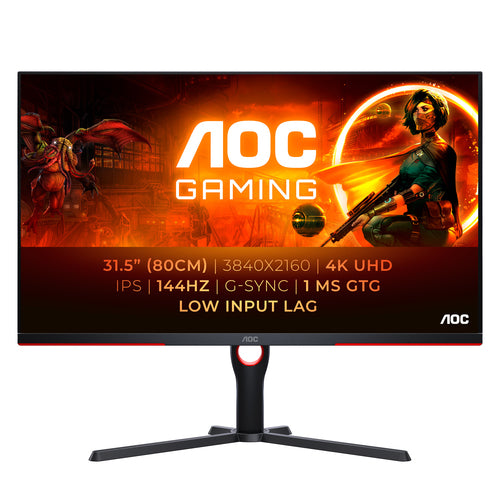 AOC Gaming U32G3X/BK 32 IPS 3840 x 2160 (4K) HDMI DisplayPort 144Hz