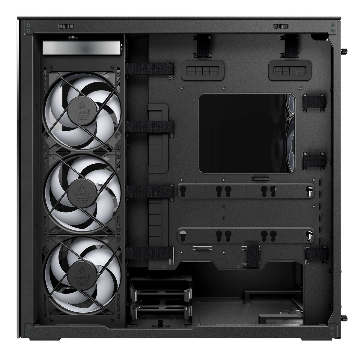 ARCTIC Xtender Black (Tinted Glass) Midi Tower Sort