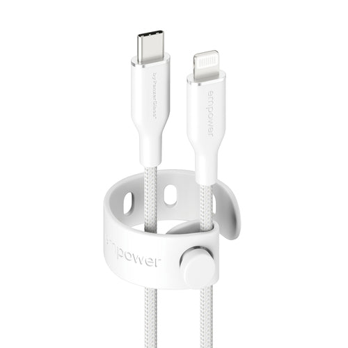 PanzerGlass empower by ® Racing 60W USB-C to Lightning Kabel | USB 2.0 | 1.2M | Silver White