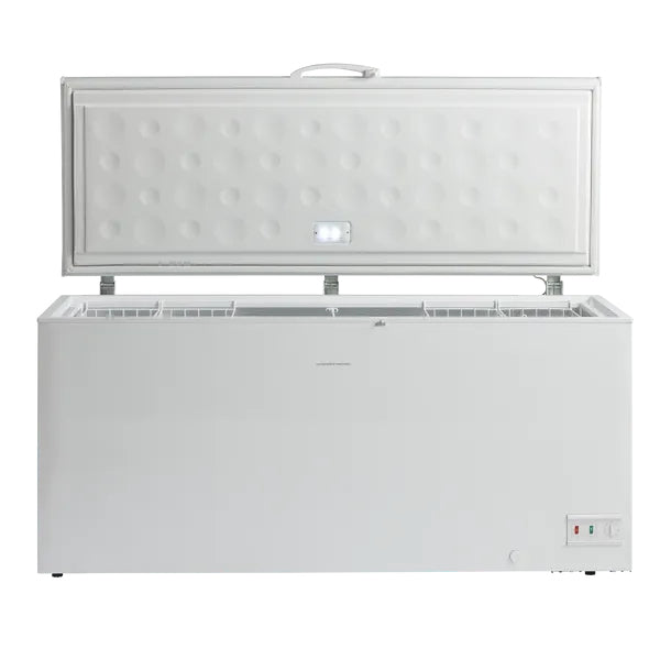 ScanDomestic CF560WE Kummefryser Fritstående 560 L Aluminium, Hvid