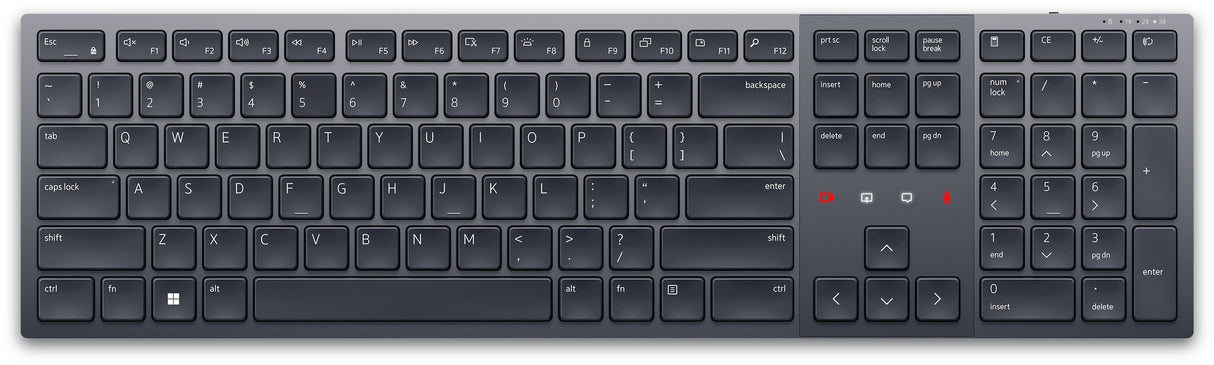 DELL KB900 tastatur Kontor RF trådløs + Bluetooth QWERTY US International Grafit