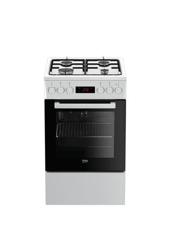 Beko FSE52321DWD komfur og ovn Fritstående komfur Gas Gaskomfur Hvid