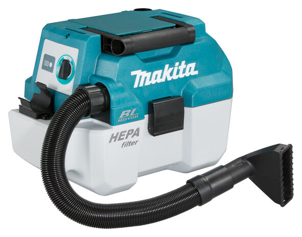 Makita DVC750LZX1 støv-udsuger Blå, Hvid 7,5 L 55 W