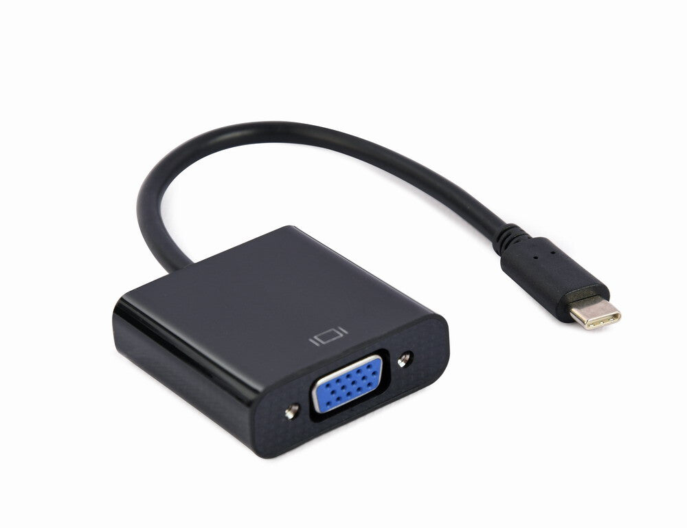 Gembird A-CM-VGAF-01 USB grafisk adapter 1920 x 1080 pixel Sort