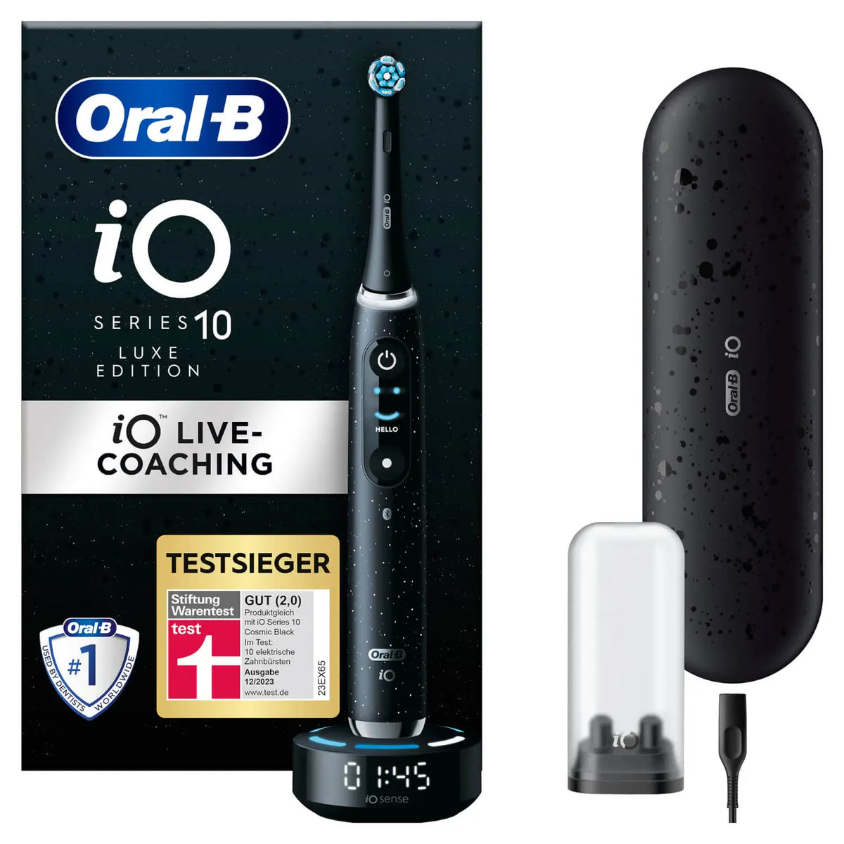 Oral-B iO Series 10 Black Onyx Luxe Edition electric toothbrush