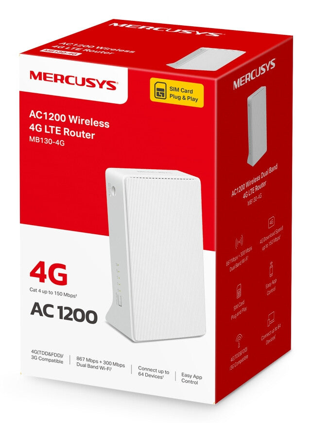 Mercusys MB130-4G mobilt bredbånd