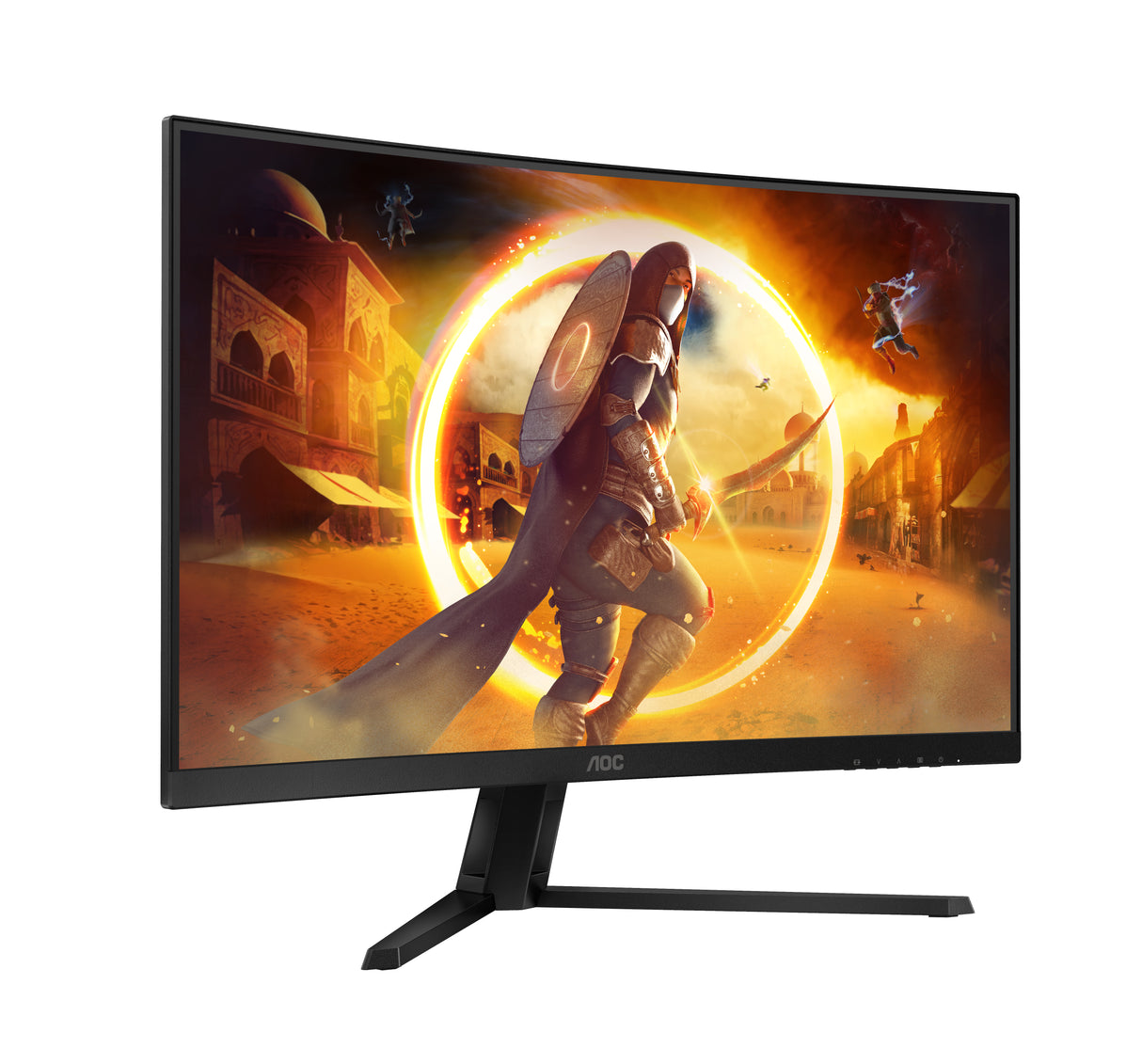 AOC G4 CQ32G4VE computerskærm 81,3 cm (32") 2560 x 1440 pixel Quad HD LCD Sort, Grå