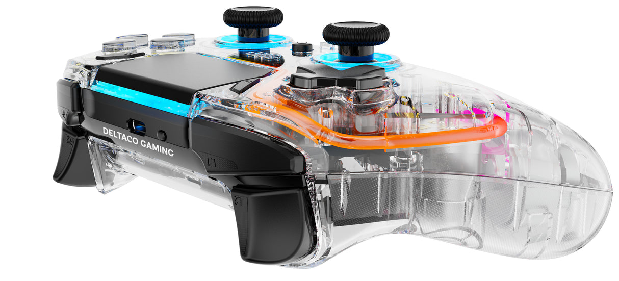 Deltaco Gaming controller PS4 transparent RGB