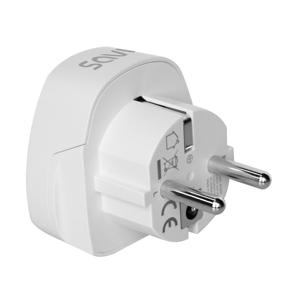 Savio AP-01 strømadapter og vekselret Indendørs 3750 W Hvid