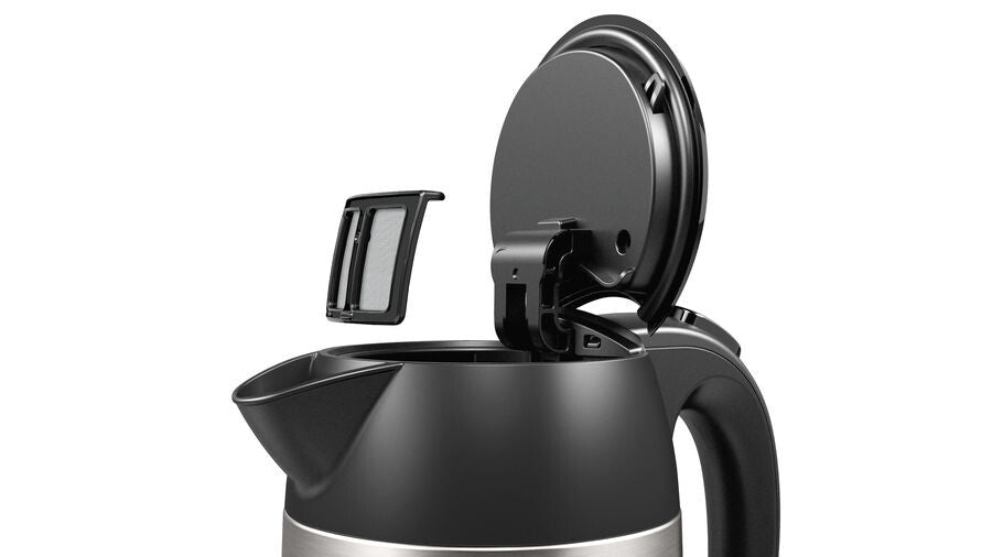 Bosch TWK3P420 elkedel 1,7 L 2400 W Sort, Rustfrit stål