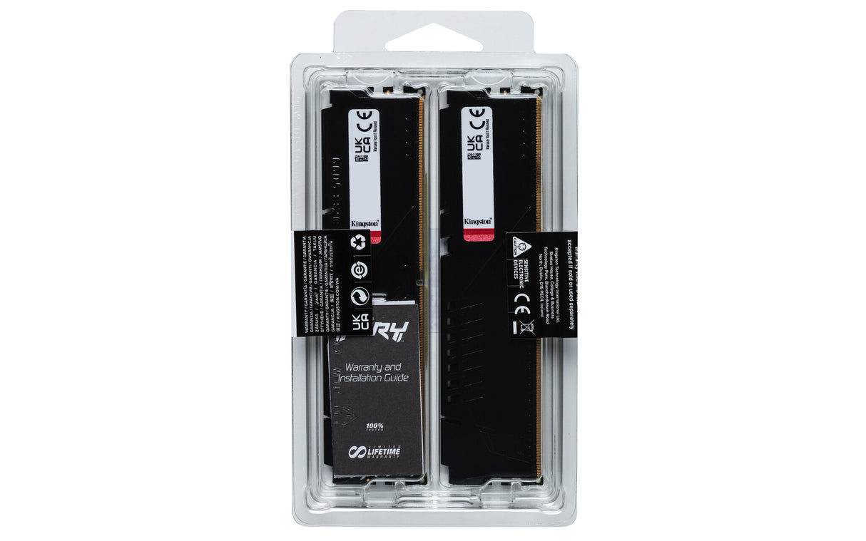 Kingston Technology FURY Beast 16GB 5600MT/s DDR5 CL36 DIMM (sæt med 2) Black EXPO