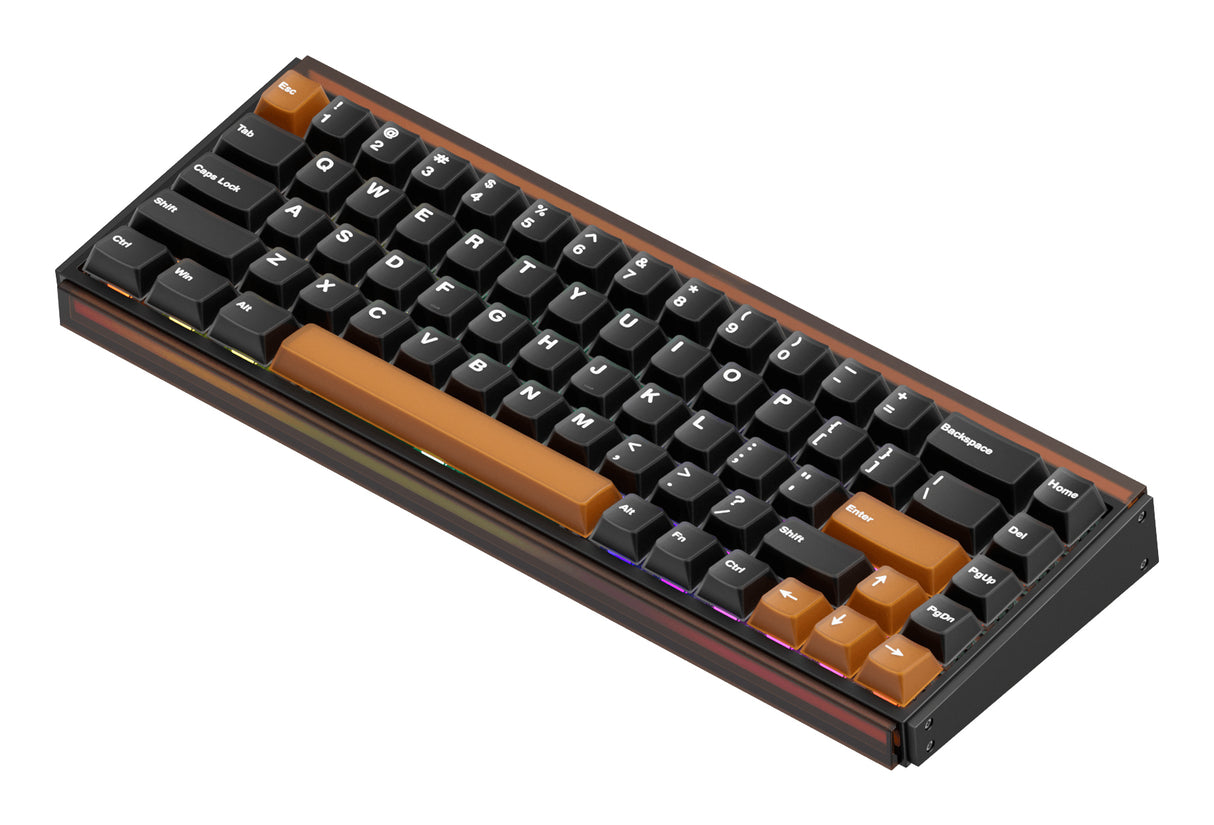 Akko Ray68 HE tastatur Spil USB + RF Wireless + Bluetooth QWERTY US engelsk Sort