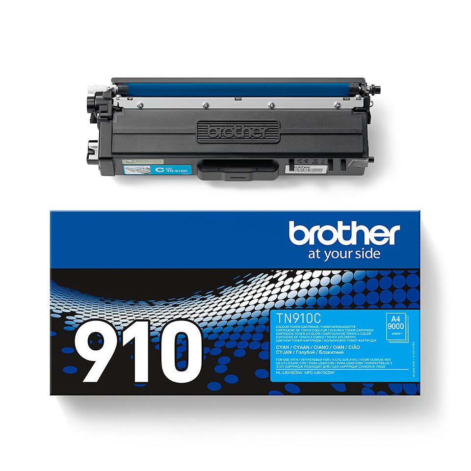 Brother TN-910C tonerpatron 1 stk Original Blå