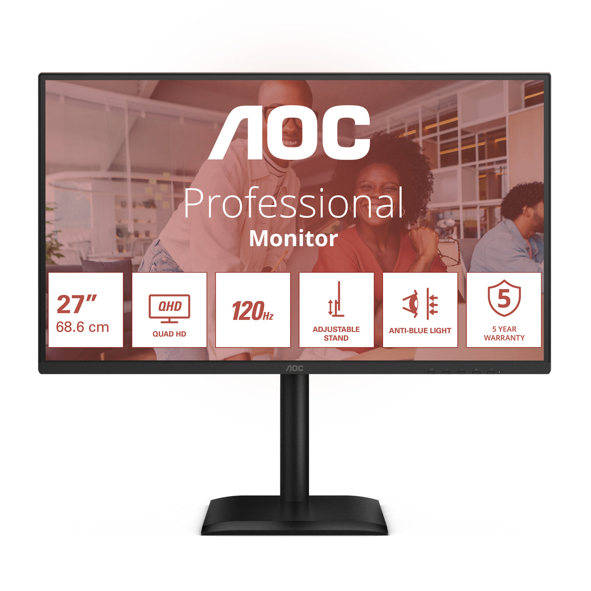 AOC Q27E4CV 27 IPS 2560 x 1440 (2K) HDMI DisplayPort USB-C 120Hz