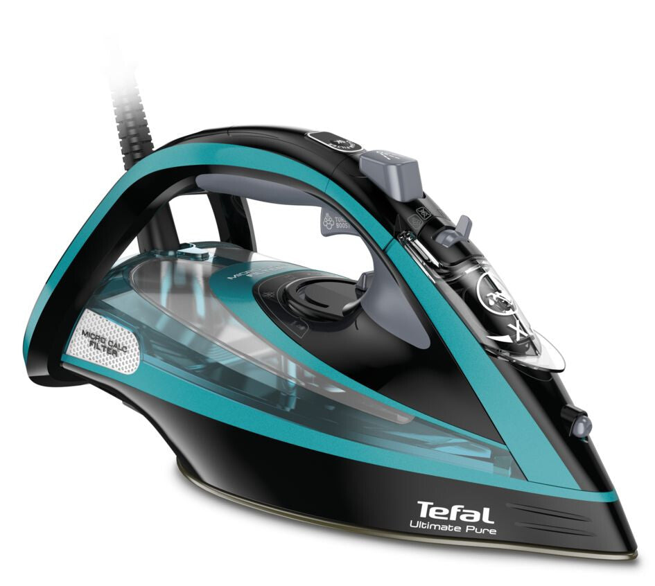 Tefal Ultimate Pure FV9844E0 Dampstrygejern 3200W Sort Grøn
