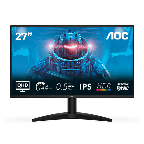 AOC B3 Q27B36X computerskærm 68,6 cm (27") 2560 x 1440 pixel Quad HD LED Sort