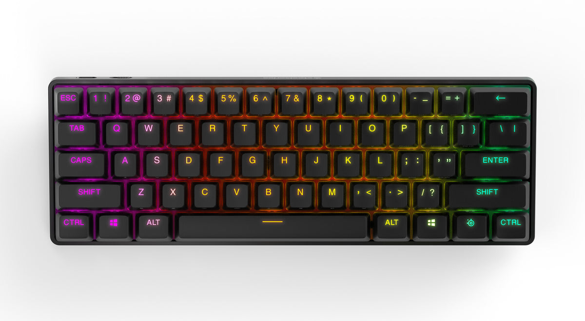Steelseries Apex Pro Mini tastatur Spil USB + RF Wireless + Bluetooth QWERTY Nordisk Sort