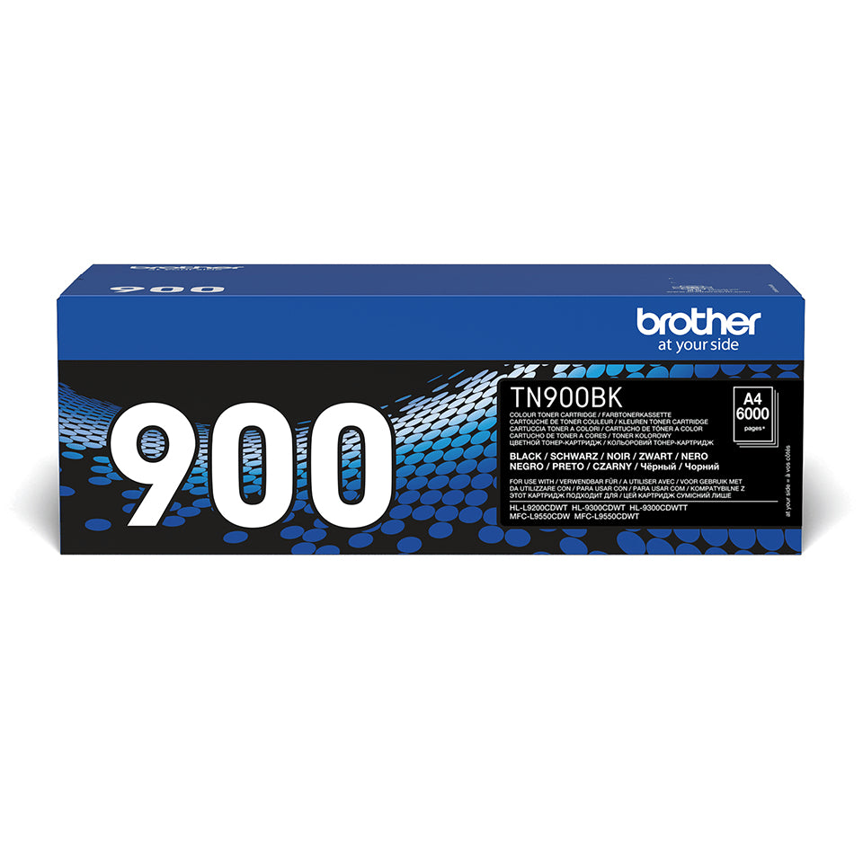 Brother TN-900BK tonerpatron 1 stk Original Sort