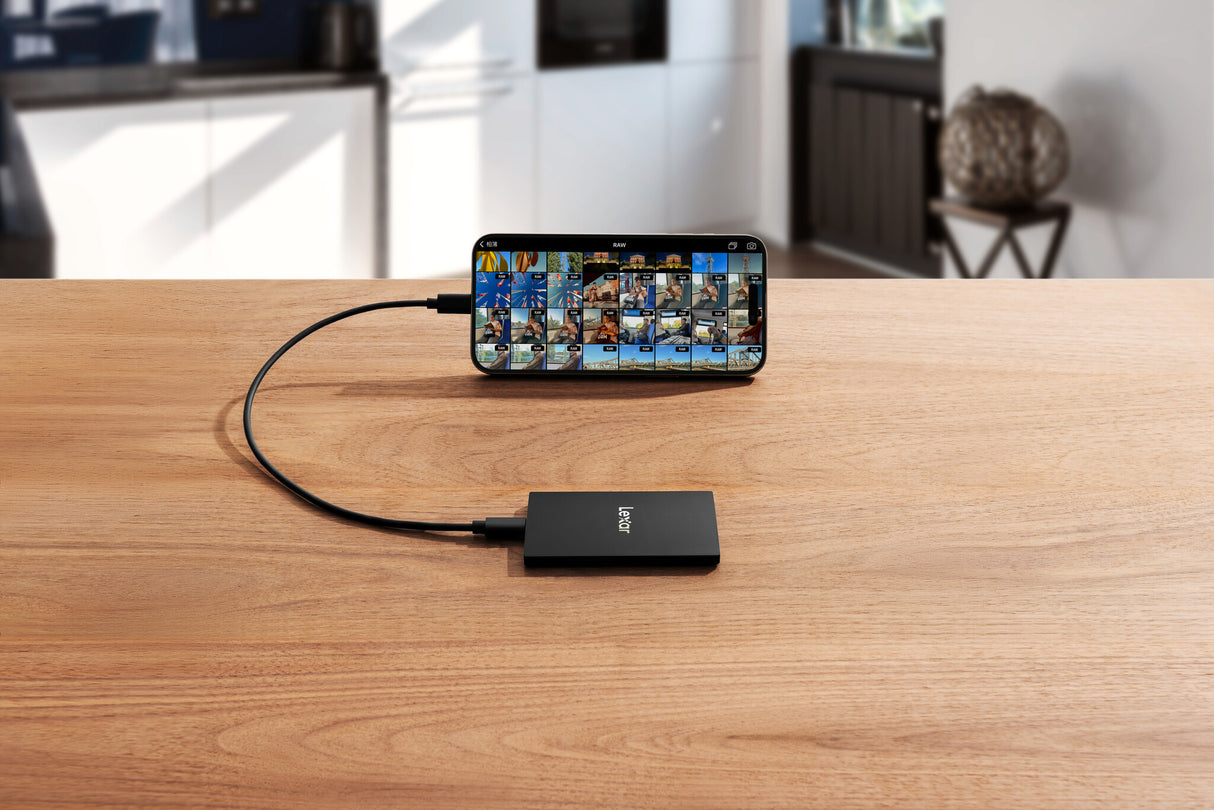 Lexar SL500 1 TB USB Type-C USB 3.2 Gen 2x2 Sort