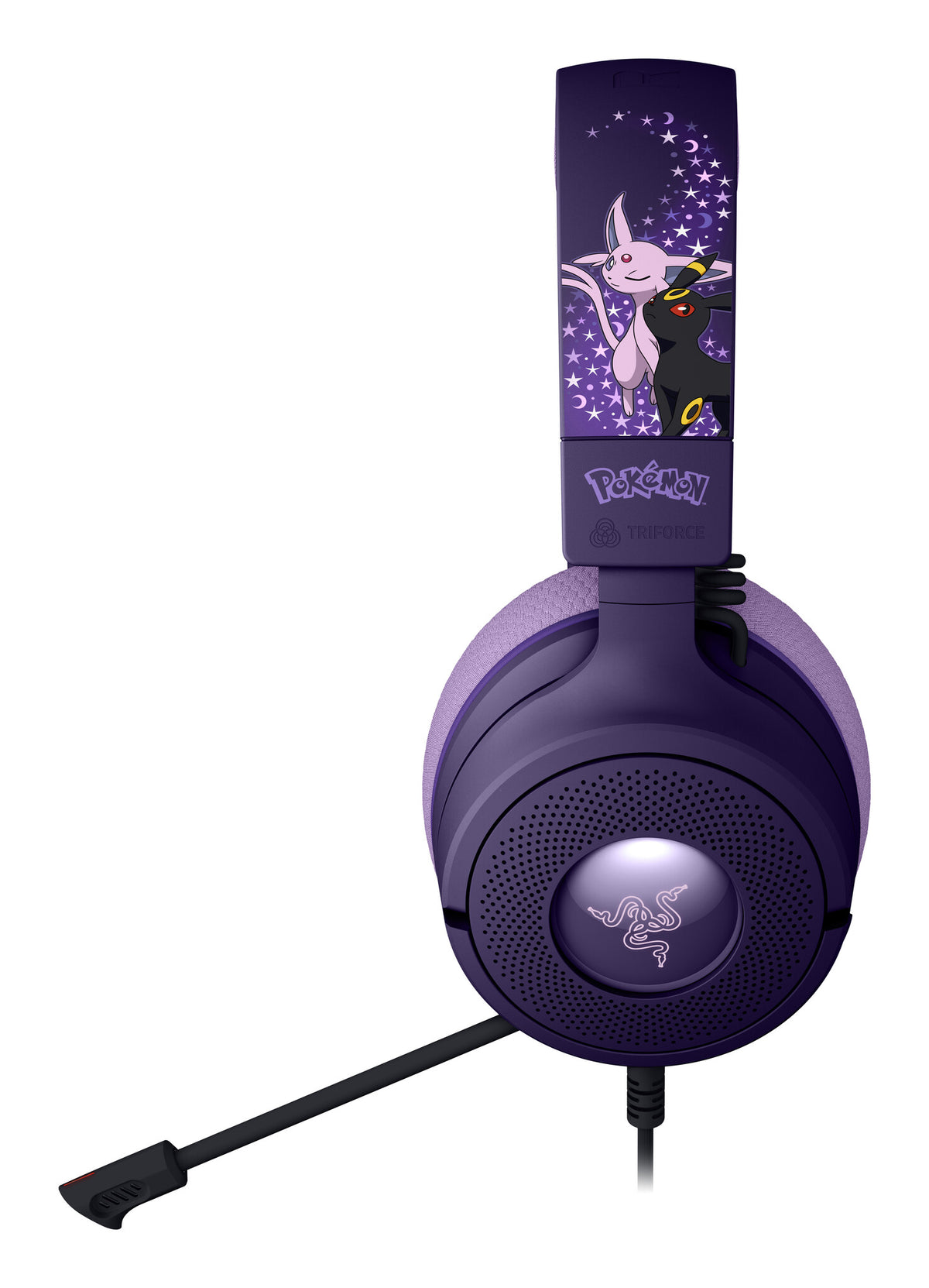 Razer Kraken V4 X - Espeon & Umbreon Edition Headset Wired Head-band Gaming USB Type-C / USB Type-A Purple, Black