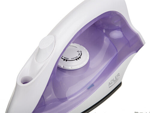 Adler AD 5019 Dampstrygejern 1600 W Violet, Hvid