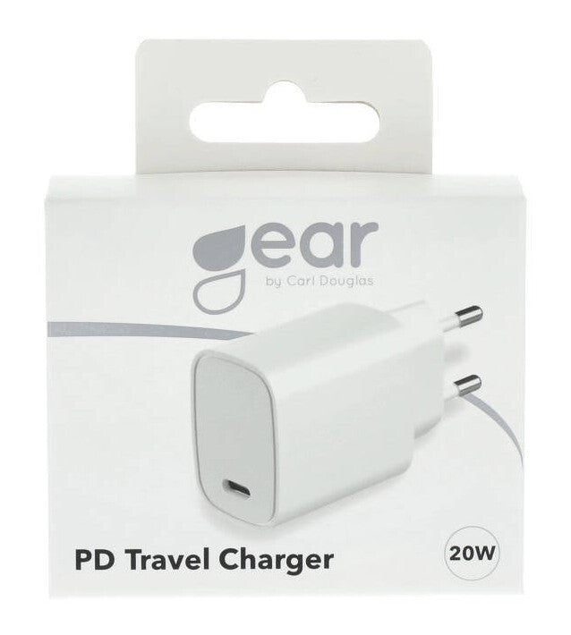 Gear Lader 220V 1xUSB-C PD 20W Hvid