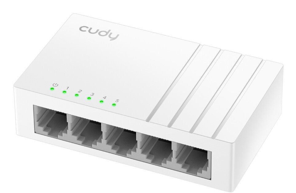 Cudy GS105U netværksswitch Ikke administreret Gigabit Ethernet (10/100/1000) Hvid