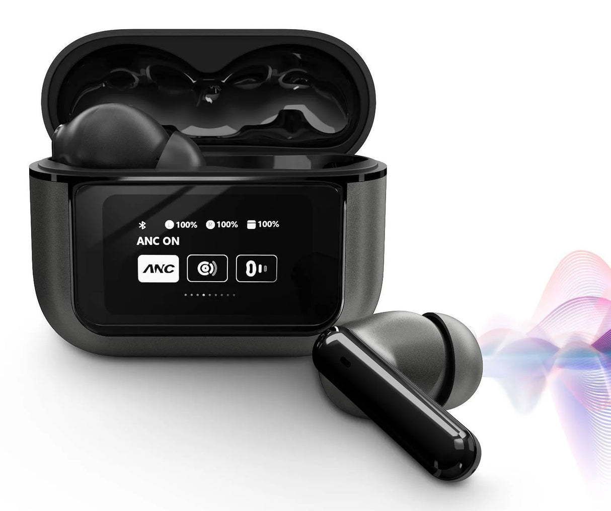 Energy Sistem Display ANC Headset True Wireless Stereo (TWS) I ørerne Opkald/musik USB Type-C Bluetooth Sort