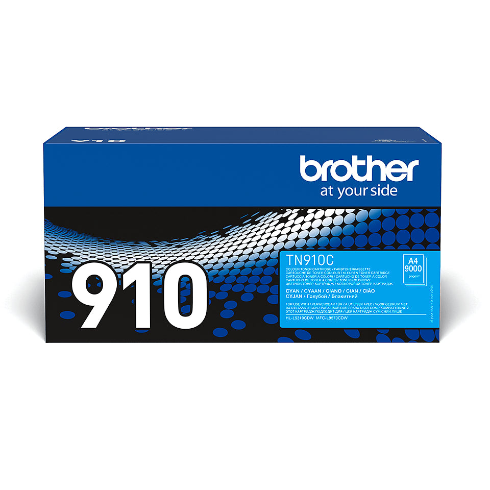 Brother TN-910C tonerpatron 1 stk Original Blå