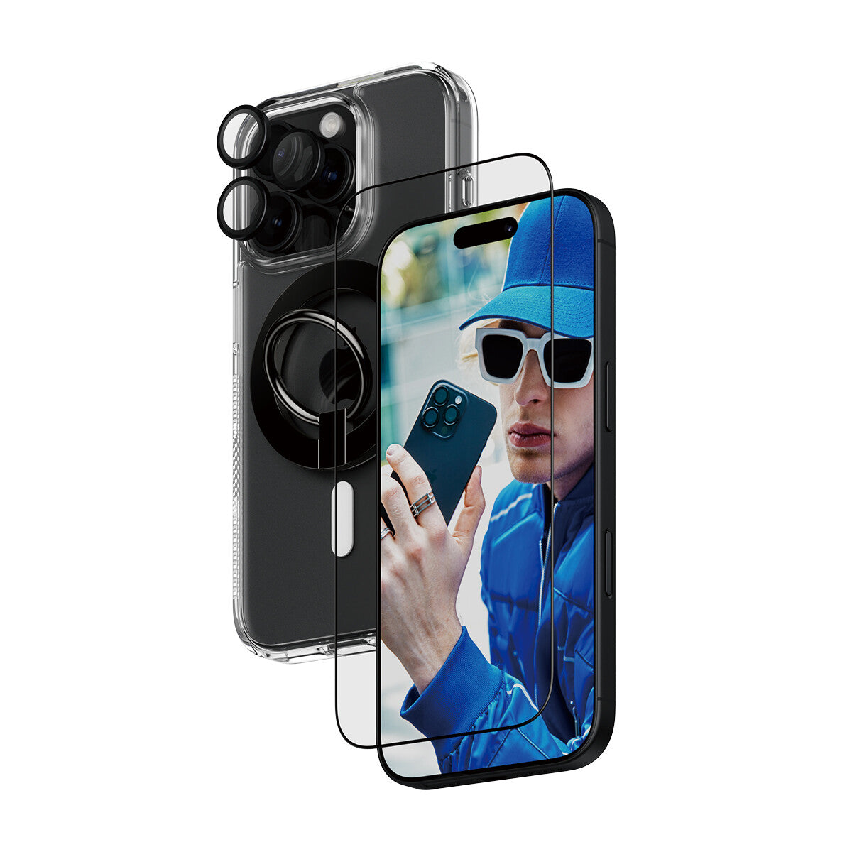PanzerGlass ® 4-i-1 Beskyttelsespakke iPhone 16 Pro