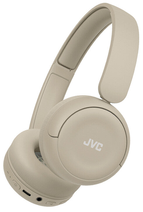 JVC HA-S59W Headset Kabel & trådløs Musik/hverdag USB Type-C Bluetooth Beige