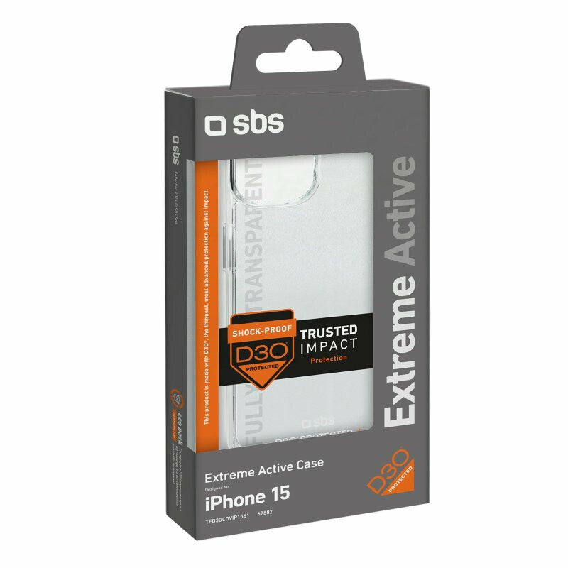 SBS TED3OCOVIP1561 mobiltelefon etui 15,5 cm (6.12") Cover Transparent