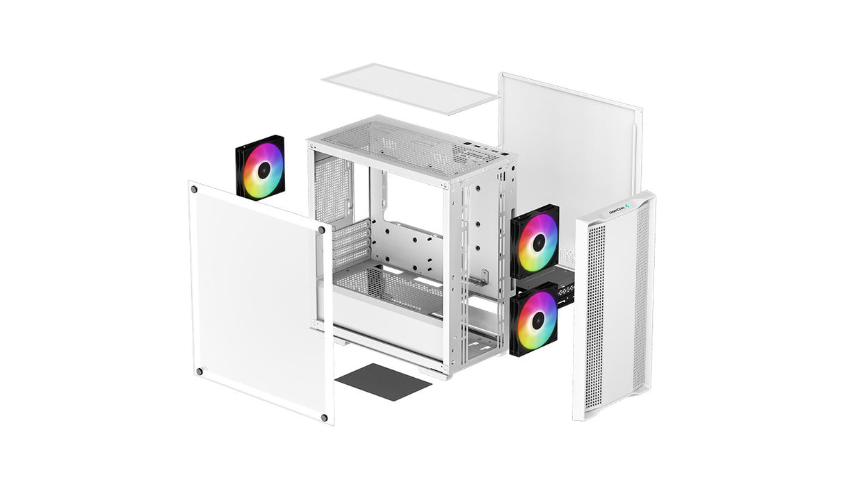 DeepCool CC360 WH ARGB Mini Tower Hvid