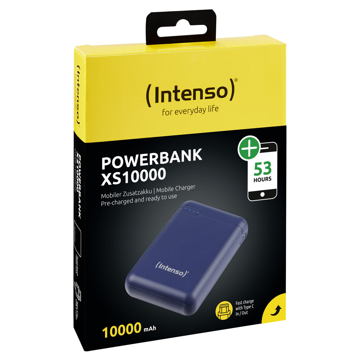 Intenso XS10000 Lithium polymer (LiPo) 10000 mAh Blå