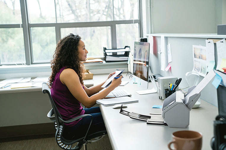 Ricoh fi-8170 ADF + manuel indføringsscanner 600 x 600 dpi A4 Sort, Grå