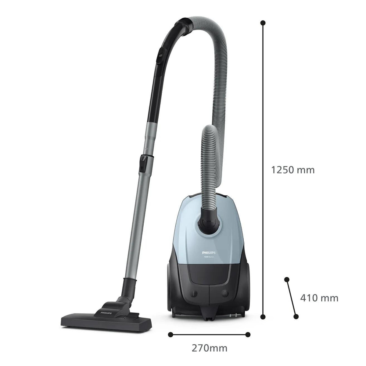 Philips 2000 series XD1142/10 vacuum 3 L Cylinder vacuum Dry 800 W Dust bag