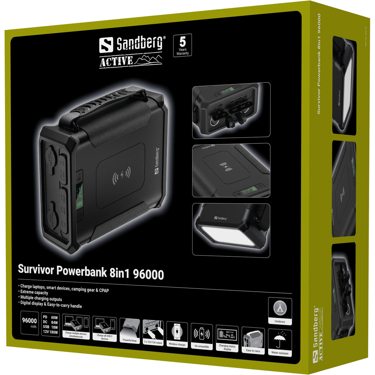 Sandberg Survivor Powerbank 8in1 96000