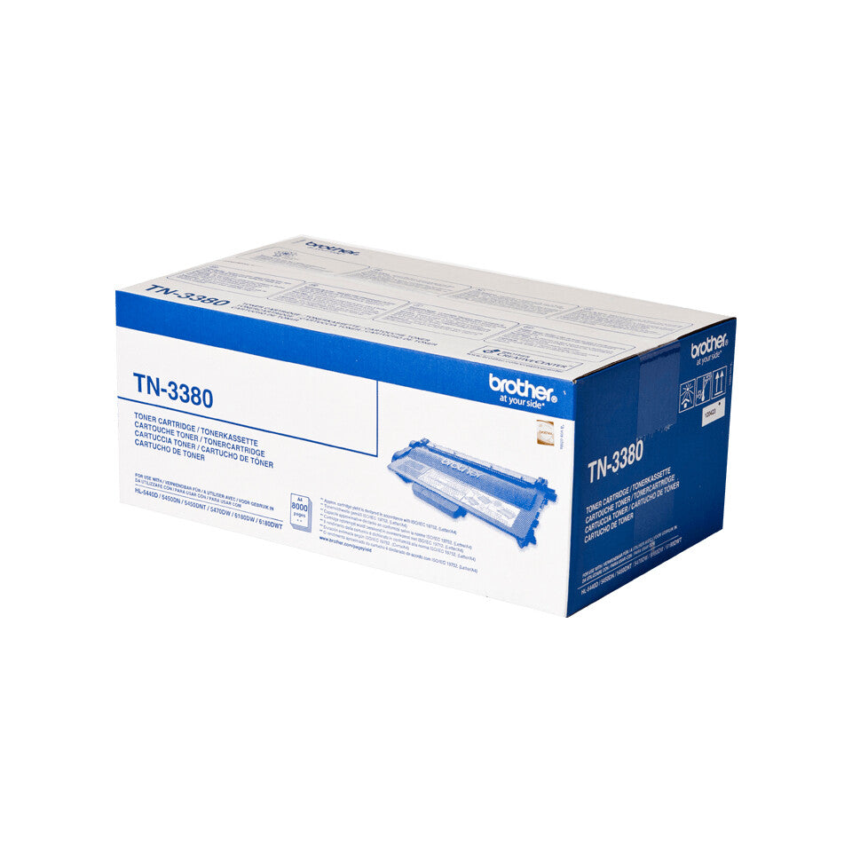 Brother TN-3380 tonerpatron 1 stk Original Sort