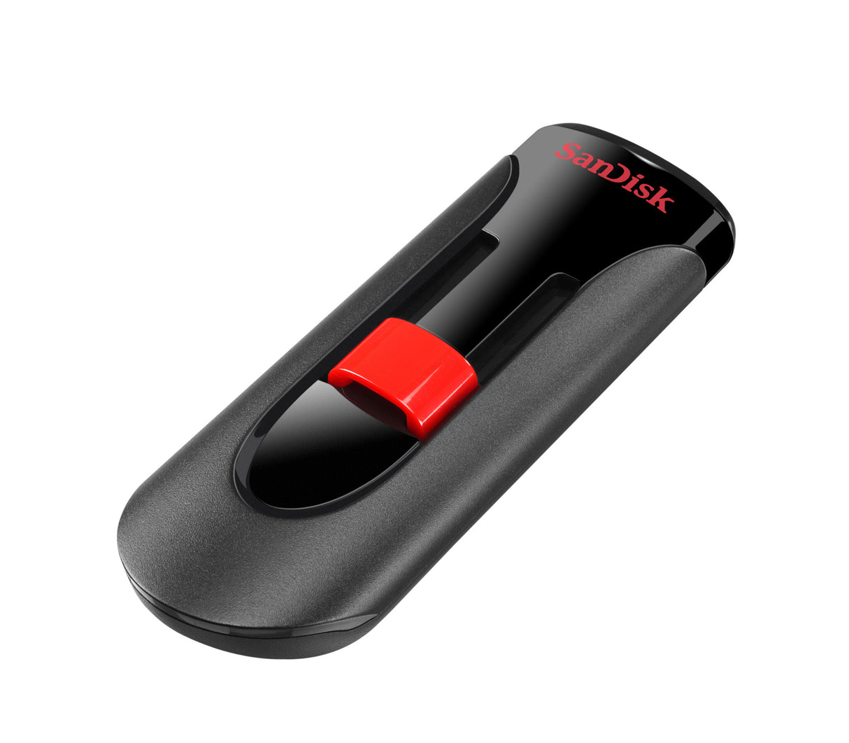 SanDisk Cruzer Glide USB-nøgle 64 GB USB Type-A 2.0 Sort, Rød