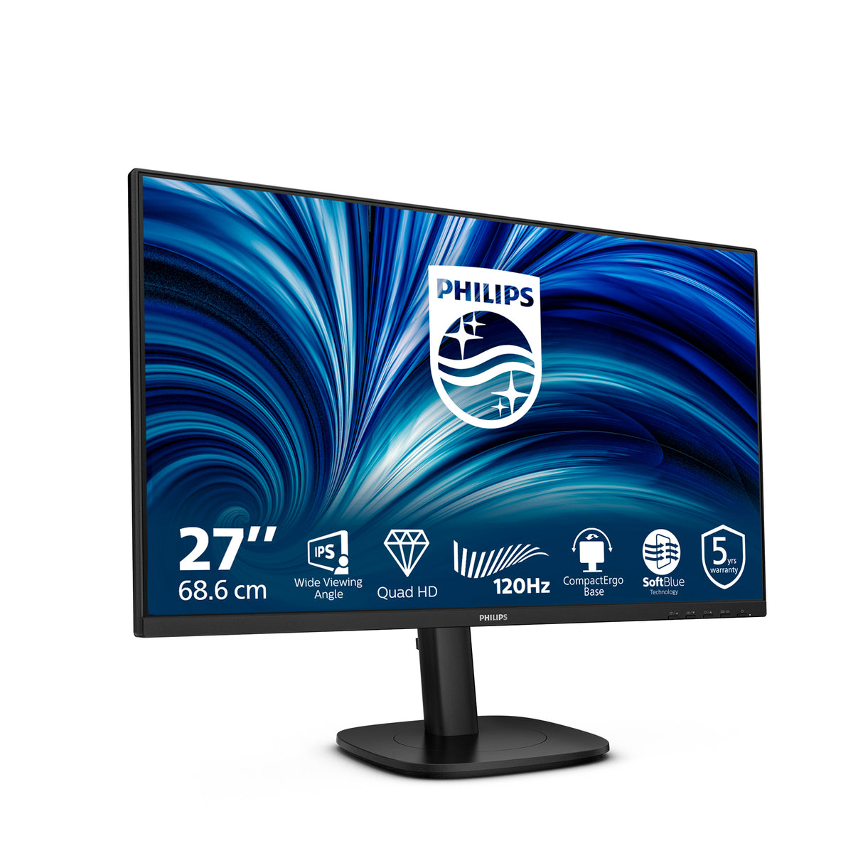 Philips 27B2N3500J/00 computerskærm 68,6 cm (27") 2560 x 1440 pixel 2K LCD Sort