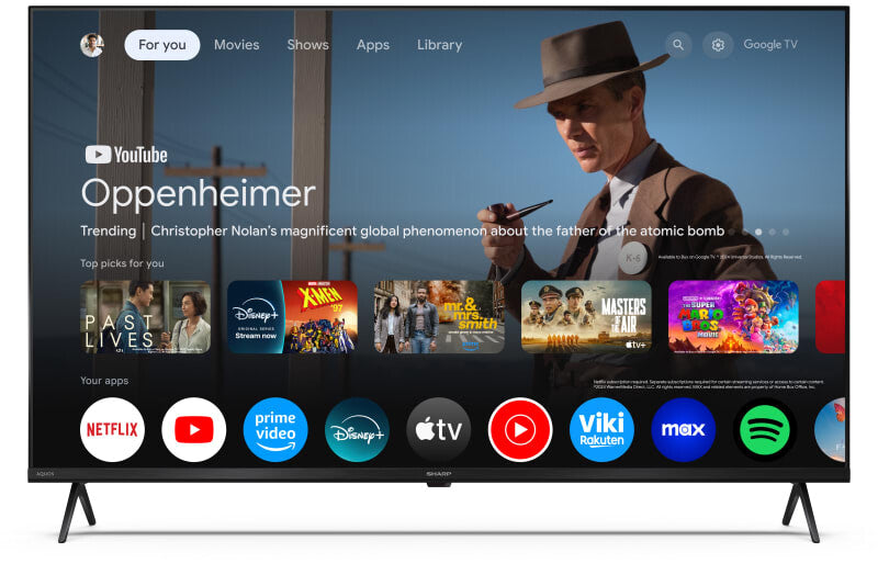 Sharp | 55HL4265E | 55 | Smart TV | Google TV | UHD | Black